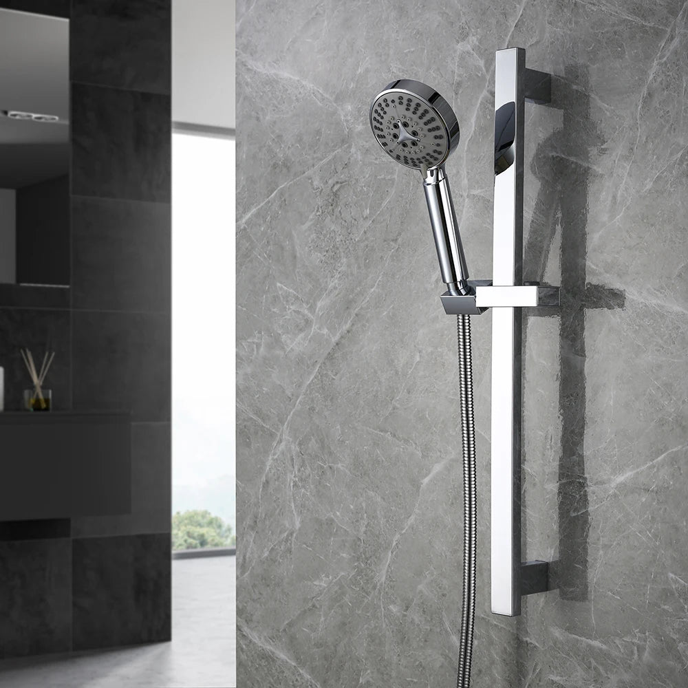 Colonne de douche sans robinetterie chrome