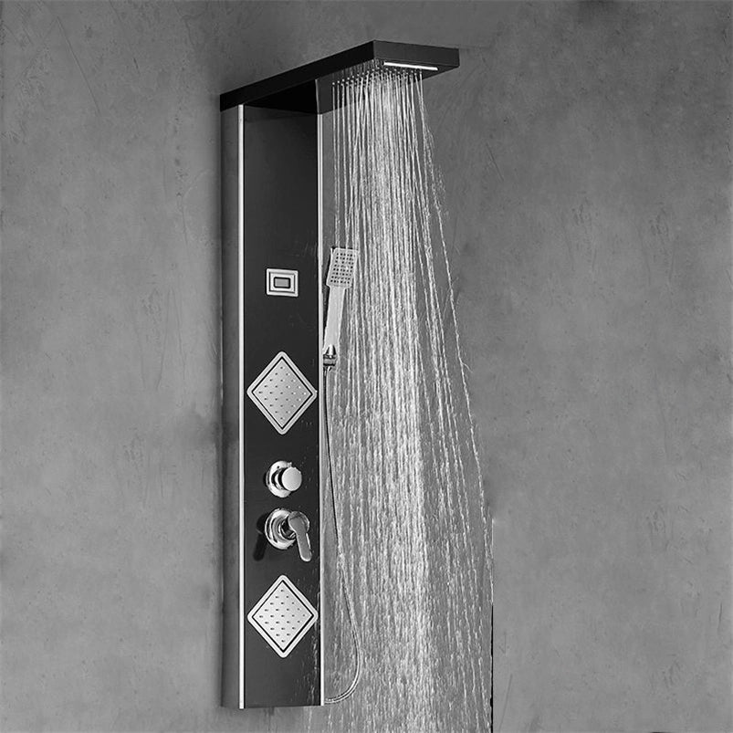 Colonne de douche thermostatique noir