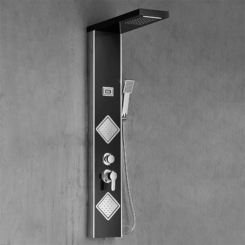 Colonne de douche thermostatique noir