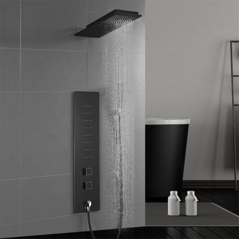 Colonne de douche encastrable en acier inoxydable