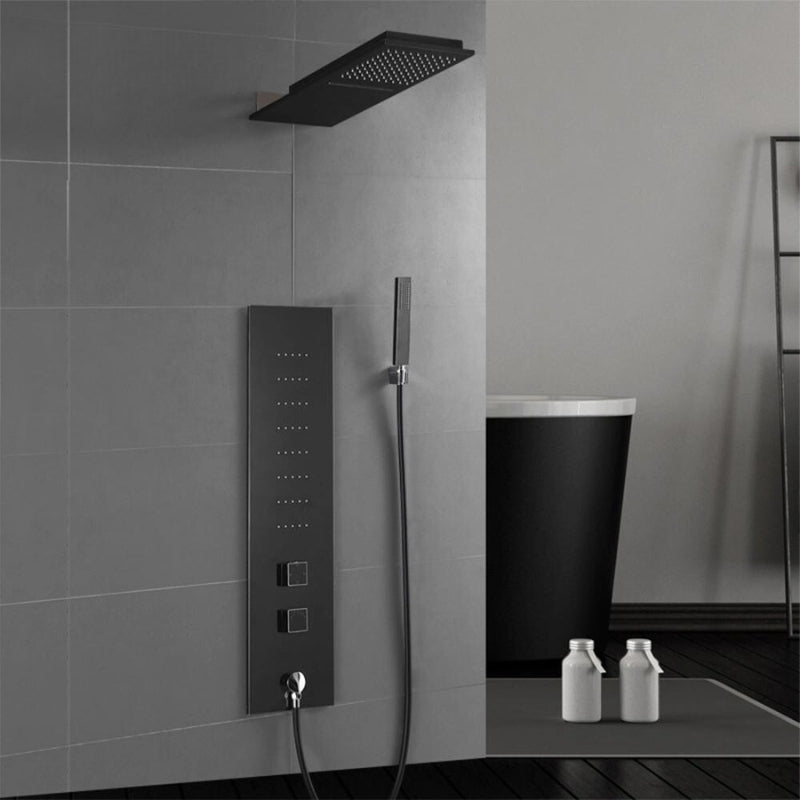 Colonne de douche encastrable en acier inoxydable