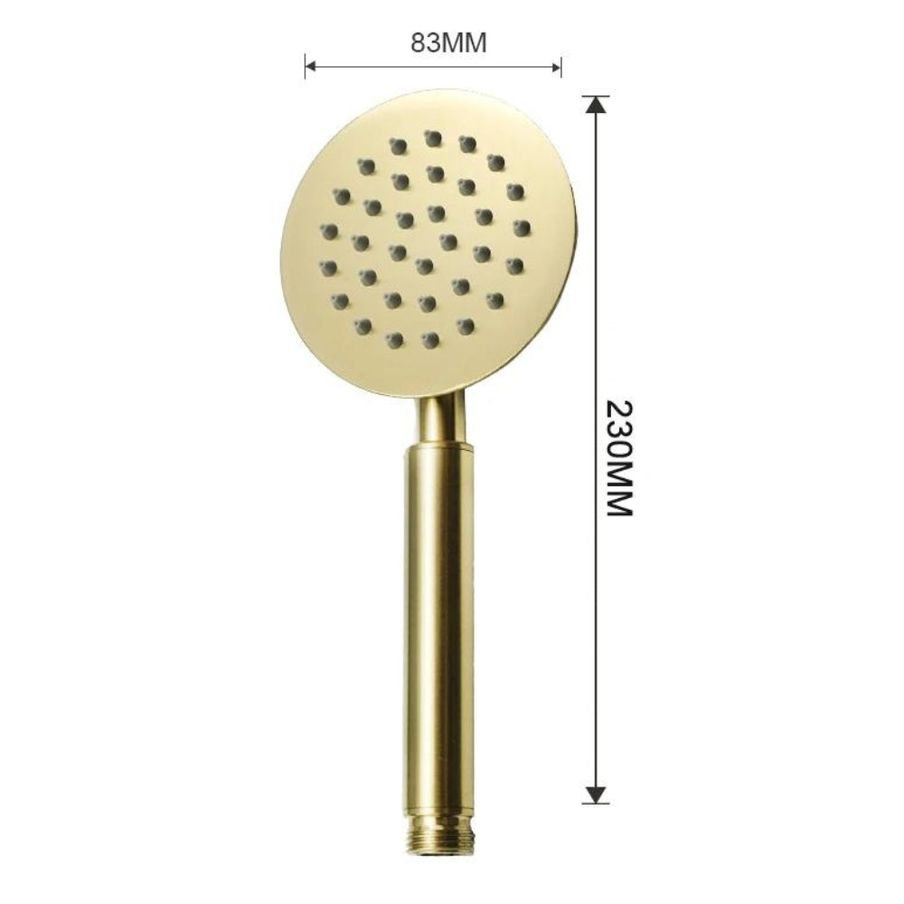 Pommeau de Douche Haute Pression Or - Ikon Rond dimensions