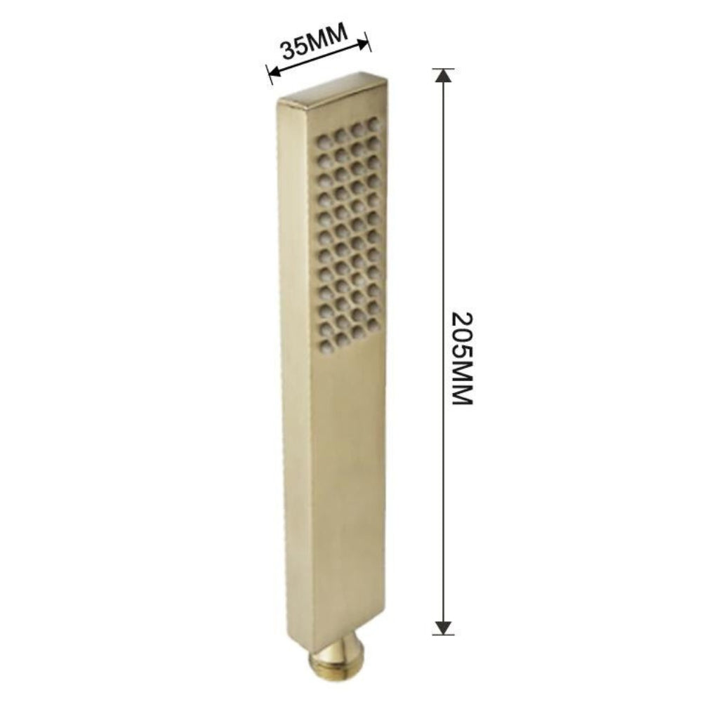 Pommeau de Douche Haute Pression Or - Palma dimensions