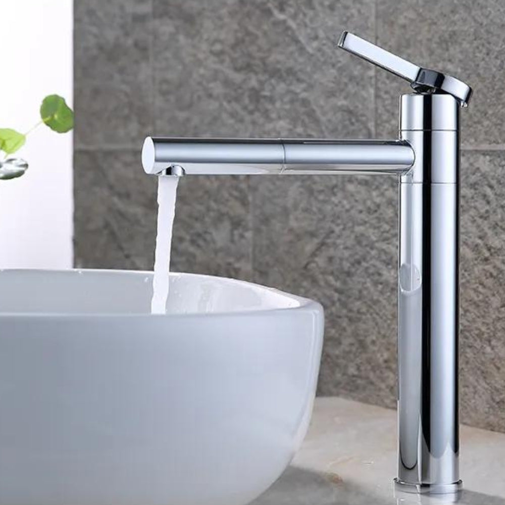 Robinet Mitigeur Lavabo et Vasque à bec rotatif - Zenith Chrome