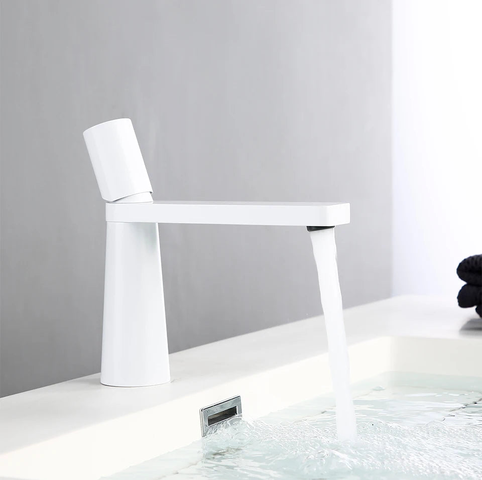 Robinet Mitigeur Salle de Bain - Aqua Blanc