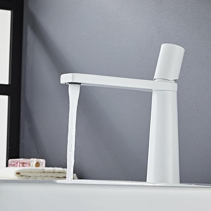 Robinet Mitigeur Salle de Bain - Aqua Blanc