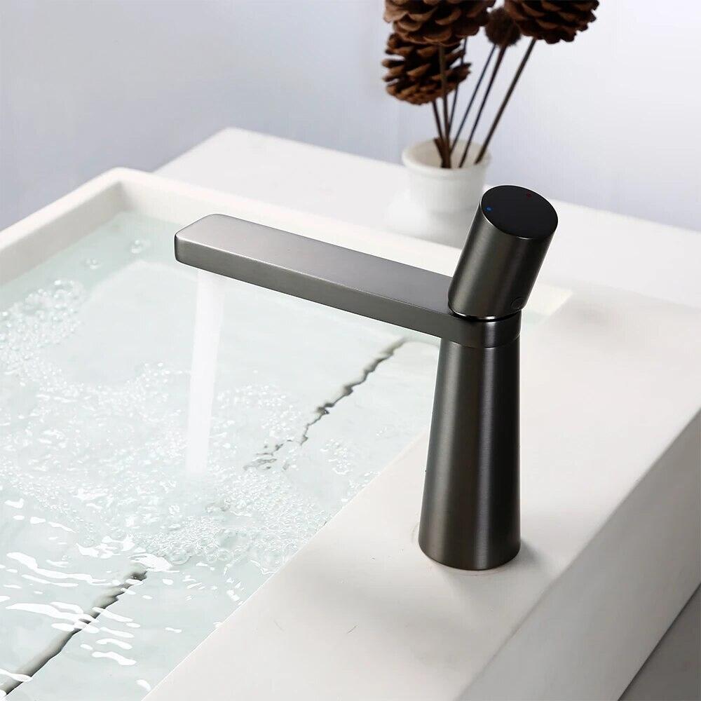 Robinet Mitigeur Salle de Bain - Aqua Gunmetal