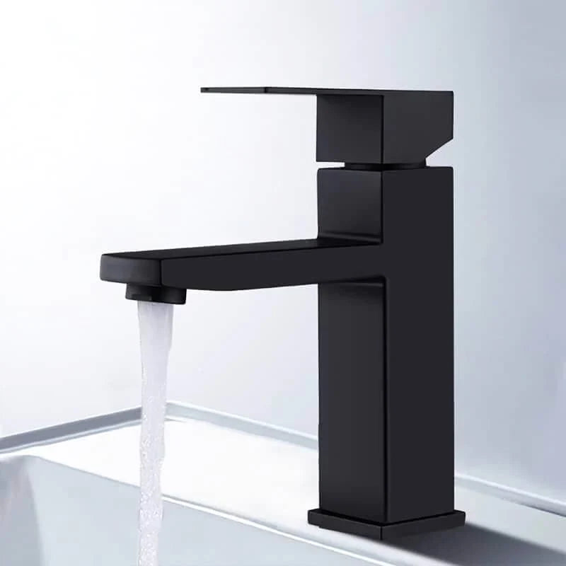 Robinet mitigeur de salle de bain cascade noire