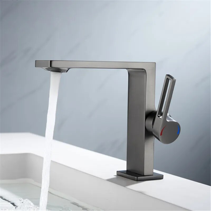 Robinet Mitigeur Salle de Bain Epure Gunmetal