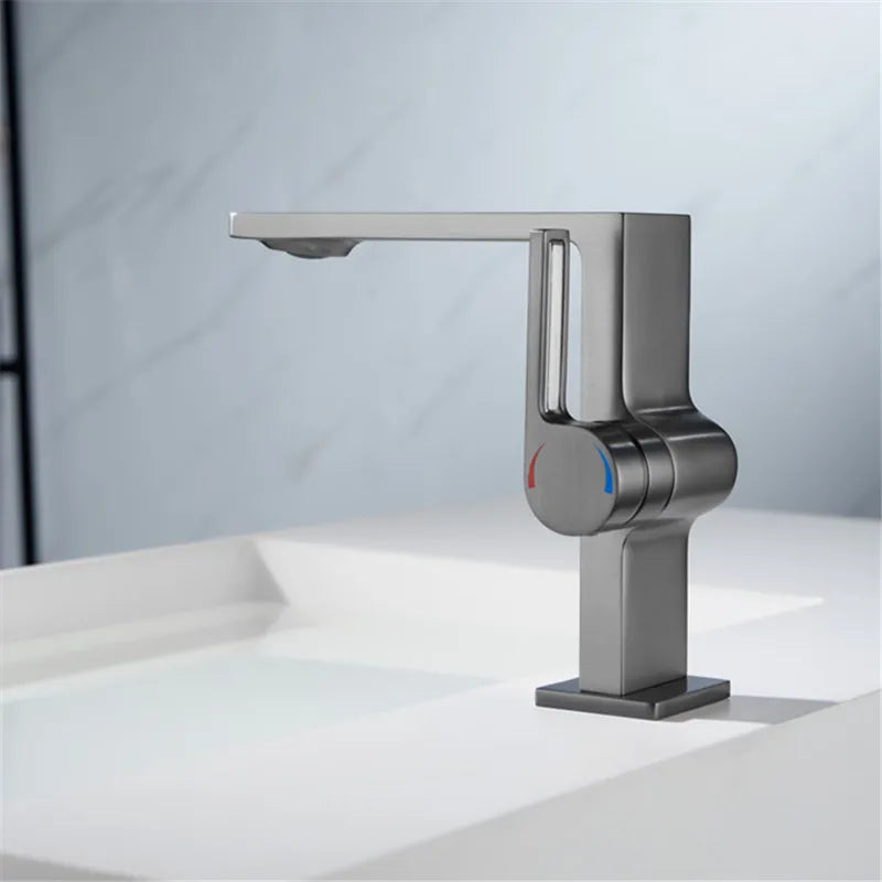 Robinet Mitigeur Salle de Bain Epure Gunmetal