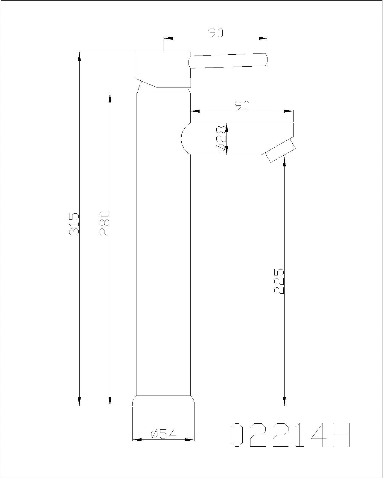 Robinet Mitigeur Vasque - Classic Noir 