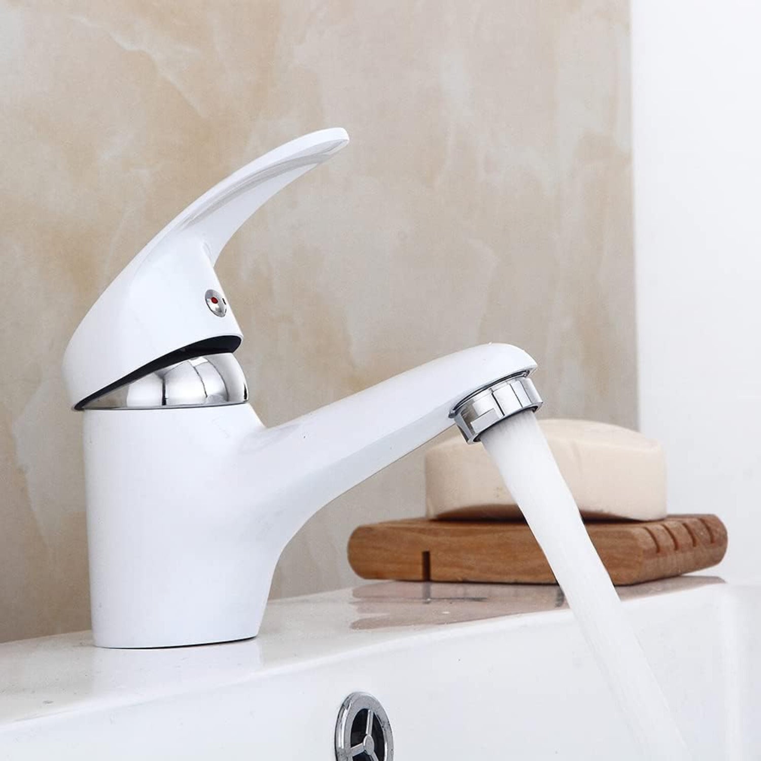 Mitigeur de Lavabo Blanc