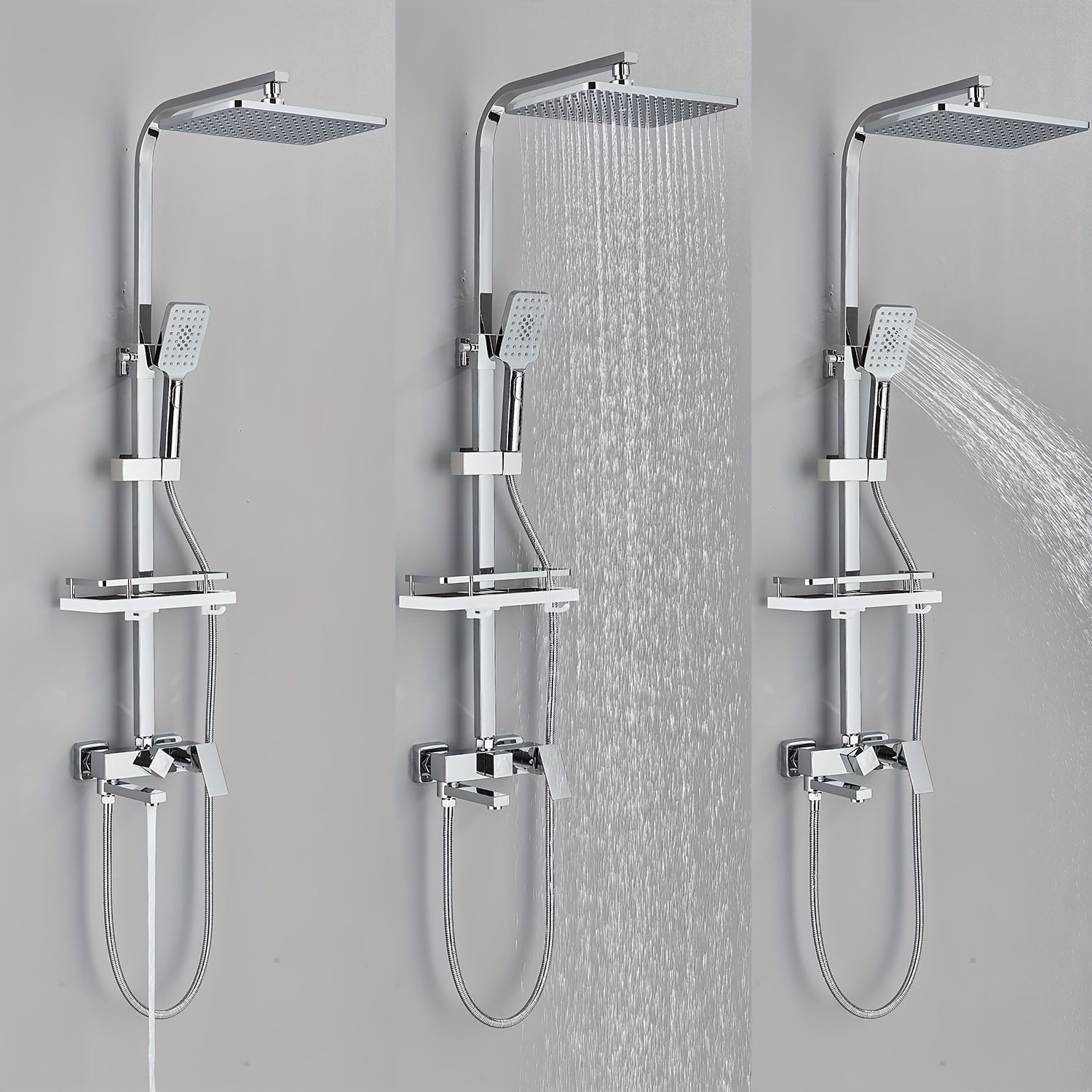 Colonne de douche pour baignoire chrome