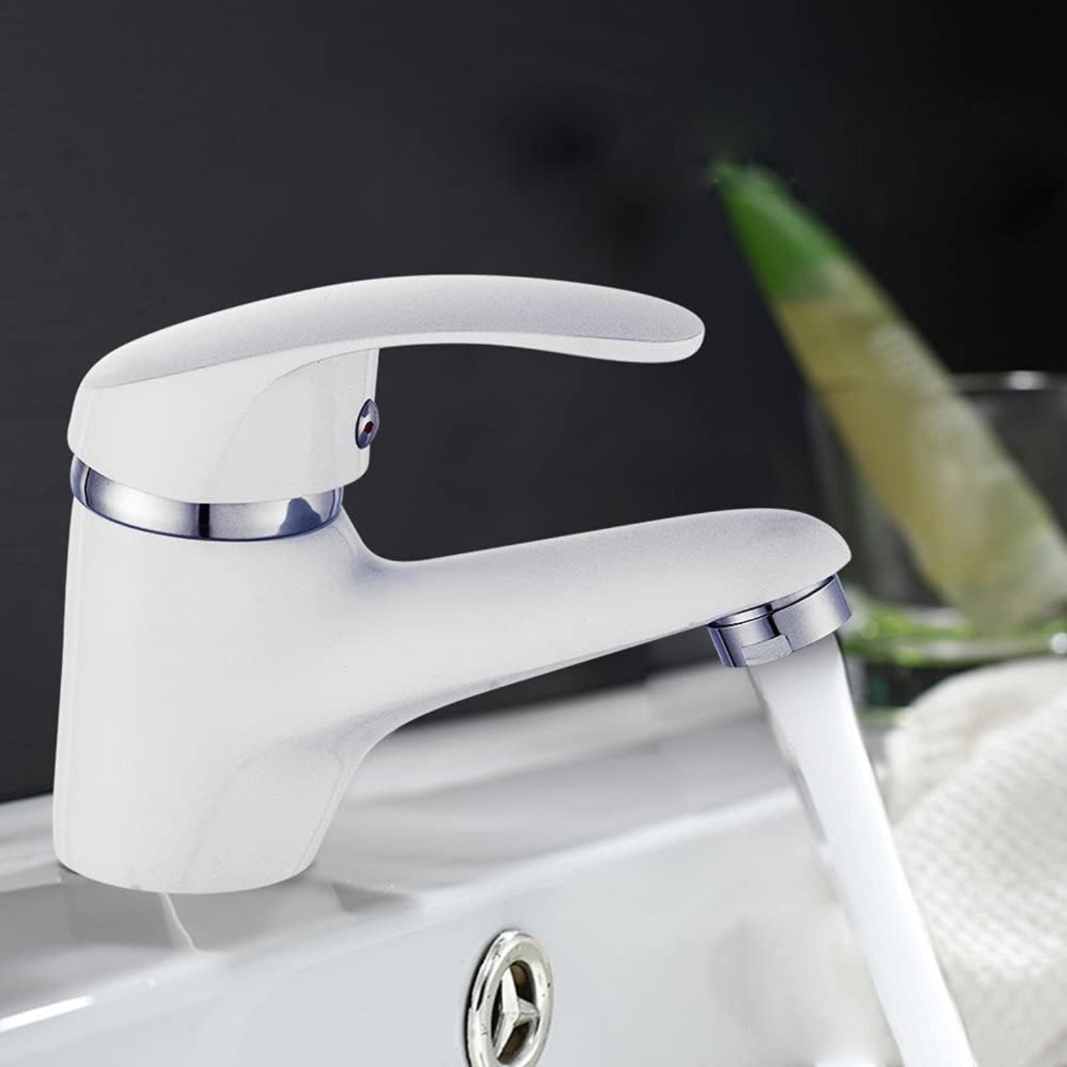 Mitigeur de Lavabo Blanc